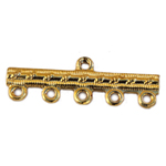 FN CN130 Gold pl. 5 to 1 Connector 30x10mm 4pcs FN CN130 Gold pl. 5 to 1 Connector 30x10mm 4pcs