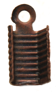 FN NE014 Fold Over Cord End Ant Copper M - L 50pcs
