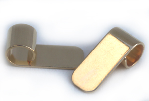 FN PN012 Glue on Bail Gold pl. 10x25mm 3pcs