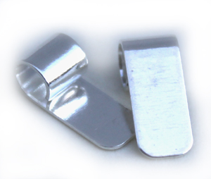 FN PN014 Glue on Bail Silver pl. 6x15mm 3pcs
