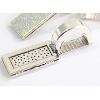 FN PN229 Glue on Bail Silver pl. 25x8mm 20pcs