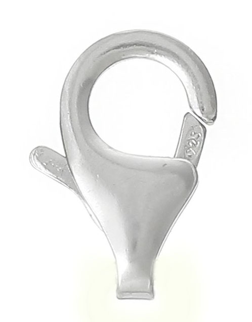 FN Lobster clasp Sterilng Silver Large 1pcs