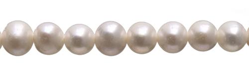 Freshwater Pearls A Round Ivory 5-6mm 1string