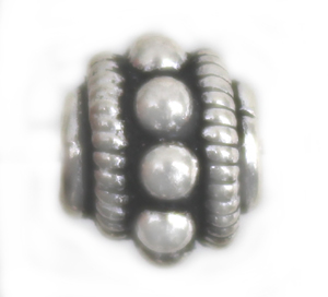 FN Fancy Round Bead St925 8x6.5mm 1pcs