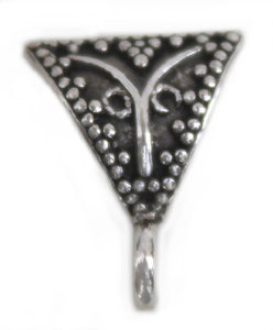 FN  02Pendat Slider Sterling Silver 16mm 1pcs