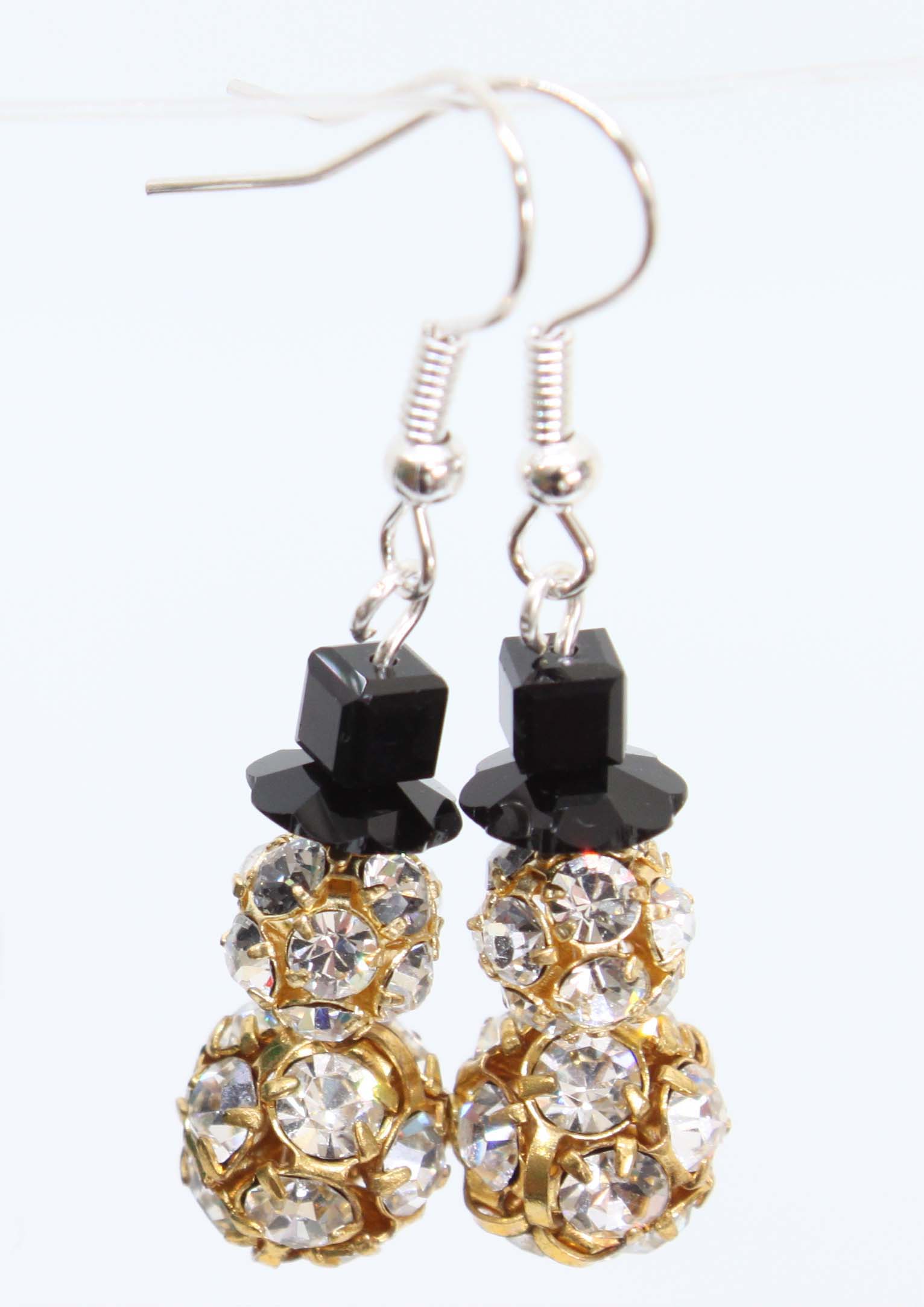 Xmas Earring Kit - Gold Shine Man  1 pair