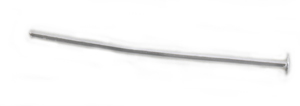 FN Head Pin Sterilng Silver 25mm 10pcs