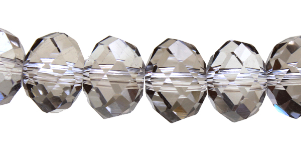 ch doughnut447 Silver Shade 8x6mm 1string