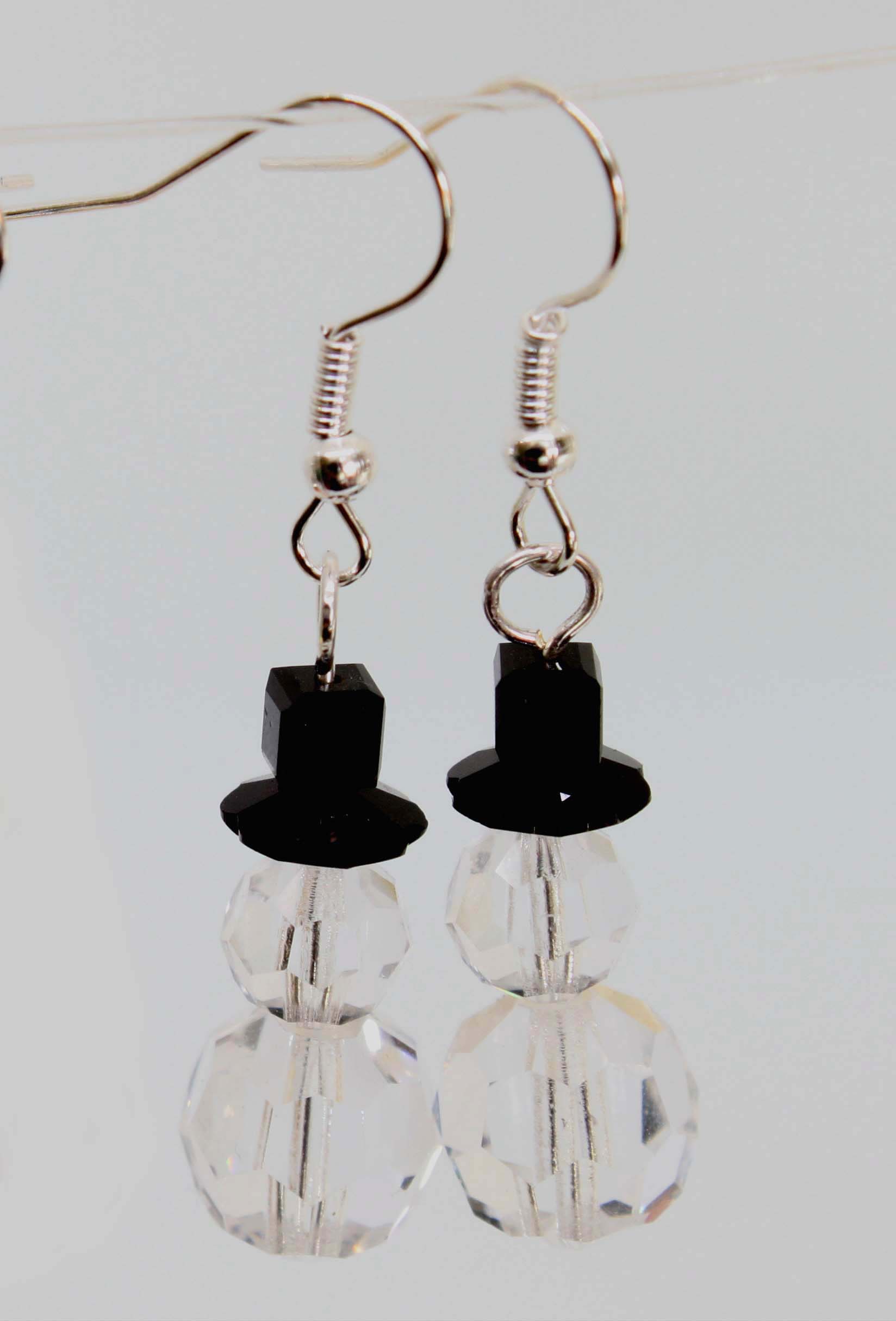 Xmas Earring Kit - Jolly Snowman  1 pair
