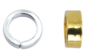 FNNE041 Jump Ring Silver pl. 7.4mm 20pcs