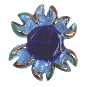 LAMP CZ002 Flower Blue 35mm 1 pcs