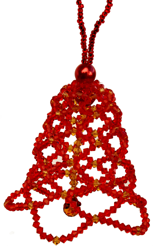 Christmas Bell Light Siam / Topaz Beading Kit Christmas Bell Light Siam / Topaz Beading Kit