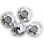MB104 Silver pl. Doughnut 7x5mm 10pcs