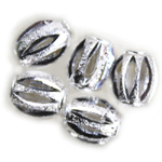 MB105 Silver pl. Olive 7.5x6mm 10pcs