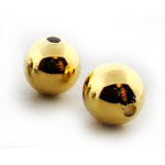 MB116 Gold Colour Round Bead  2mm outside dia 0.8 mm inside 200pcs