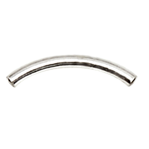 MB122 Silver pl. Tube 7.5x1.5mm 25pcs
