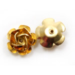 MB164 Gold Rose 11x6mm 6pcs