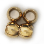 MB166 Gold pl. Round 6x5mm 10pcs