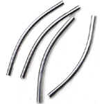 MB182 Silver pl. Tube 35x2mm 10pcs