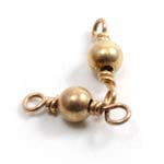 MB260 Gold pl. Round swivel bead 4mm 20pcs