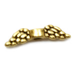 MB264 Angel Wings Antique Gold 12x3mm 20pcs