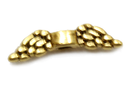 MB264 Angel Wings Antique Gold 12x3mm 20pcs