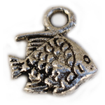 MCH0012 Ant. Sil. Small Fish 9x7.5mm 5pcs