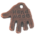 MCH0013 Ant. Copper Hand Made 12.5x12.5mm 5pcs