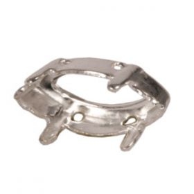 Navette case 15x7mm Silver plated 12pcs