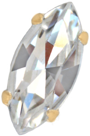 Nav 7192 9000 8x4mm  Maxima Crystal  / Gold 1 pcs