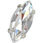 Navette PM4200 Premium Sparkle 10x5mm Crystal / Silver 1 pcs