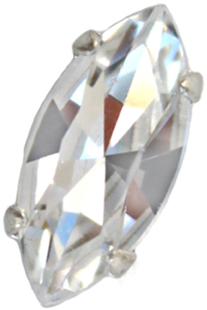Nav 7192 9000 8x4mm Crystal Maxima/ Silver 1 pcs