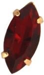 Nav 7192 9000 15x7mm Garnet/Gold 1 pcs Nav 7192 9000 15x7mm Garnet/Gold 1 pcs
