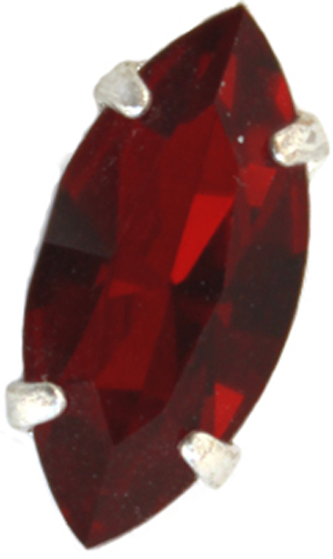 Nav 7192 9000 15x7mm Garnet/Silver 1 pcs