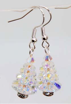 Xmas Tree earrings Kit - Northern Lights 1 pair