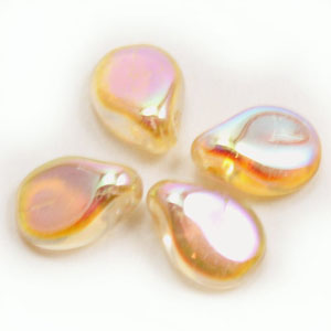 CZ Pip Beads 5x7mm 00030/98531 Honey Rainbow 60pcs