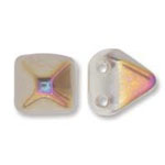 Cz Pyramid Beads 6x6mm 00030 AB Crystal AB 30pcs