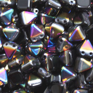 Cz Pyramid Beads 6x6mm 23980/22101 Jet Orange 30pcs