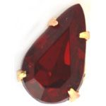 Pear 7192 9050 13x7.8mm Garnet/Gold 1 pcs Pear 7192 9050 13x7.8mm Garnet/Gold 1 pcs
