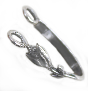 FN 03Flower Bud over Pen. Bail ST925 19mm 1pcs
