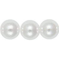 888 19001 Plastic Pearl Round 4mm snow white 1000pcs