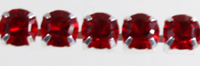 Swarovski Rhinestone Chain 24ss Siam/Silverplated 10cm