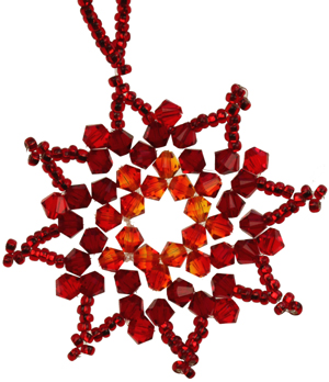 Cristmas Crystal Star Small Red Kit