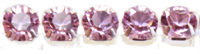 Swarovski Rhinestone Chain 24ss Light Rose/Silverplated 10cm