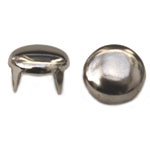 ST002 Metal Round stud Bright Silver 8mm 20pcs