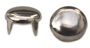 ST002 Metal Round stud Bright Silver 8mm 20pcs