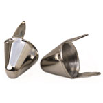 ST005 Metal Conical stud Bright Silver 12.5x19mm 20pcs