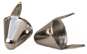 ST005 Metal Conical stud Bright Silver 12.5x19mm 20pcs