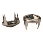 ST003 Metal Round stud Bright Silver 12.mm 20pcs