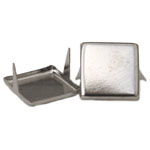 ST012 Metal Square Stud Bright Silver 11mm 20pcs